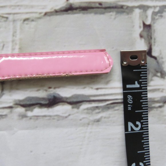 Vintage 1980s Pink Patent Leather Cowboy Belt - Picture 6 of 8